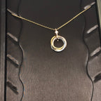 ¡®Star¡¯TRINITY SILVER GOLD PINK GOLD NECKLACE