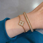 [Star] New  CLOVER 5 MOTIF FULL DIAMOND BRACELET COLLECTION