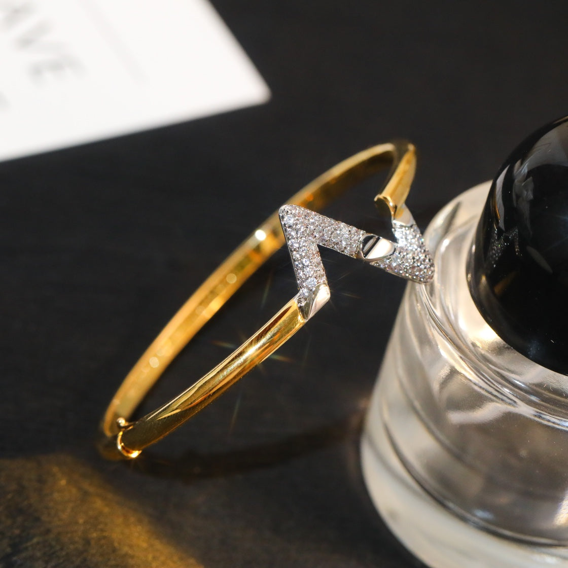 ¡®Star¡¯VOLTE UPSITE DOWN GOLD DIAMOND BRACELET