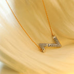 ¡®Star¡¯VOLT SILVER DIAMOND PEDANT NECKLACE
