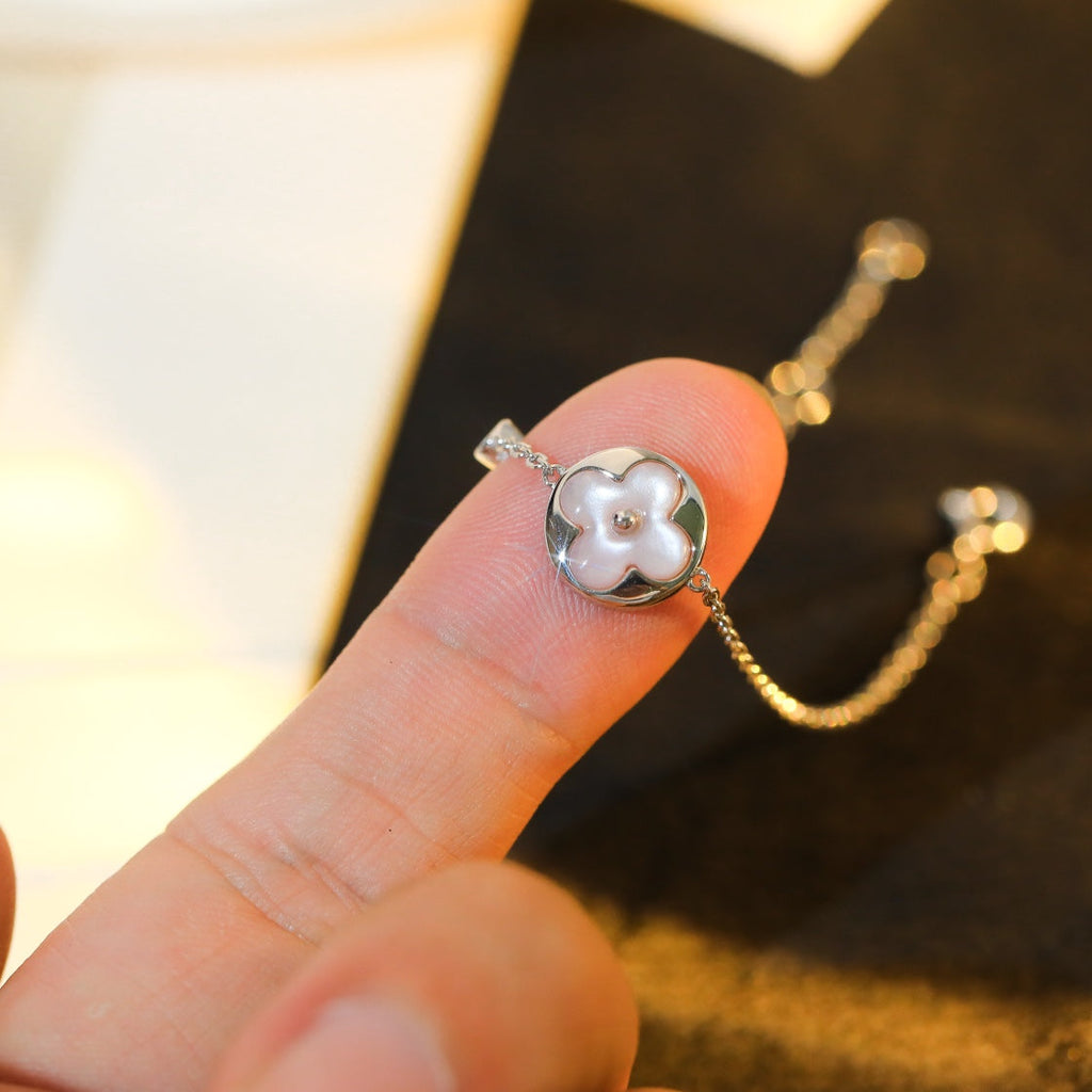 ¡®Star¡¯SUN MOTIF PINK MOP SILVER BRACELET
