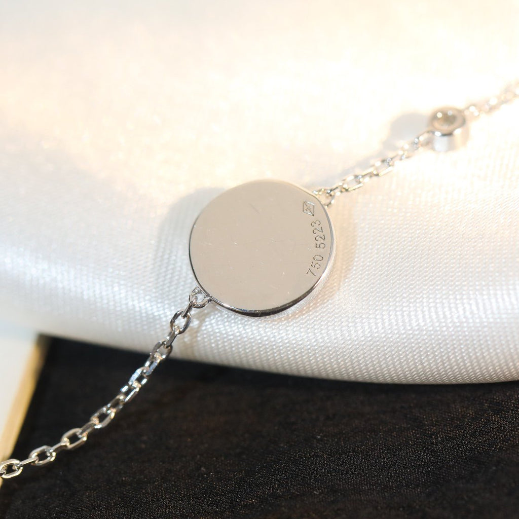 ¡®Star¡¯SUN MOTIF PINK MOP SILVER BRACELET