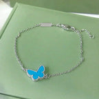 ¡®Star¡¯BUTTERFLY TURQUOISE BUTTERFLY BRACELET SILVER