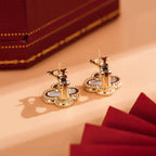 ¡®Star¡¯CLOVER MEDIUM 1 MOTIFS  WHITE MOP STUD EARRINGS