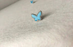 ¡®Star¡¯BUTTERFLY TURQUOISE EARRINGS SILVER