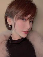 ¡®Star¡¯DOUBLE STAR PINK GOLD MOP DROP EARRINGS