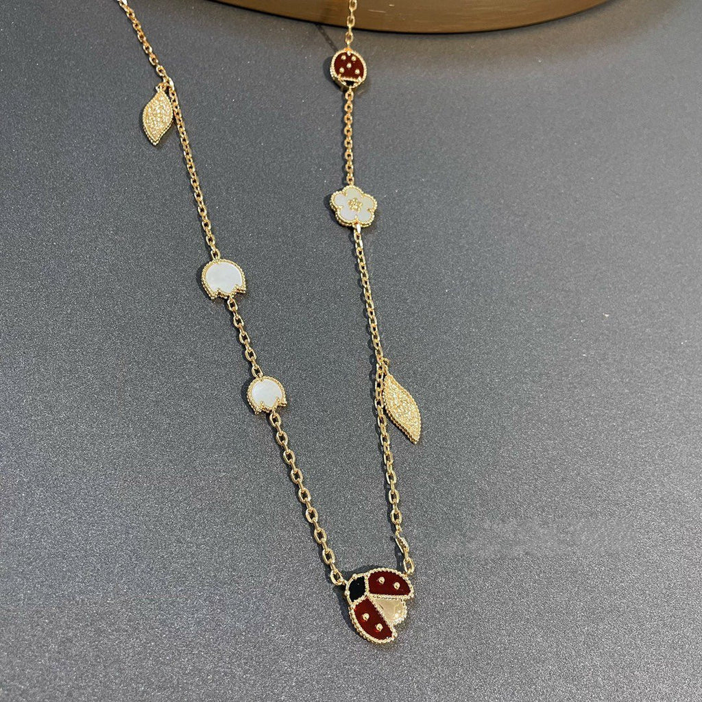¡®Star¡¯LUCKY SPRING 15 MOTIFS GOLD NECKLACE