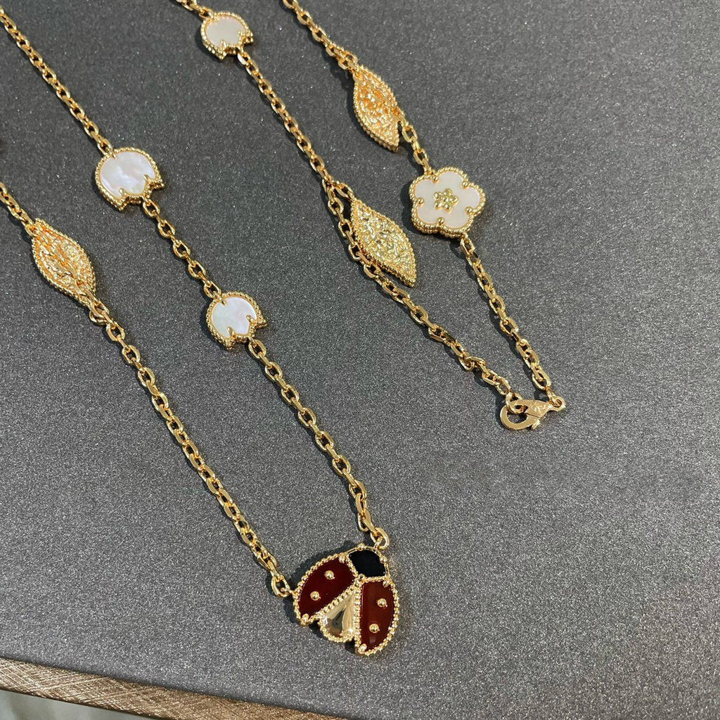 ¡®Star¡¯LUCKY SPRING 15 MOTIFS GOLD NECKLACE