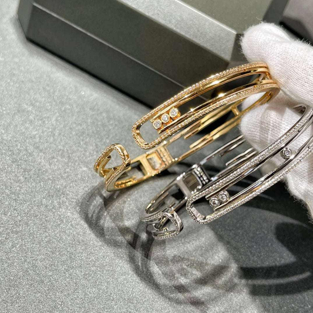 [moco jewelrys ]MOVE 10TH PAVED DIAMOND BRACELET
