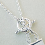 ¡®Star¡¯POP H PEDANT SILVER NECKLACE