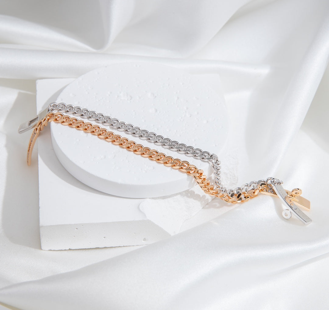 ¡®Star¡¯KELLY CHAIN SILVER DIAMOND BRACELET