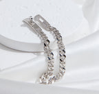 ¡®Star¡¯KELLY CHAIN SILVER DIAMOND BRACELET