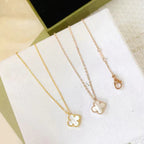 ¡®Star¡¯CLOVER MINI 9.5MM WHITE MOTHER-OF-PEARL NECKLACE