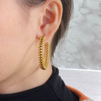 ¡®Star¡¯CLASH HOOP EARRINGS