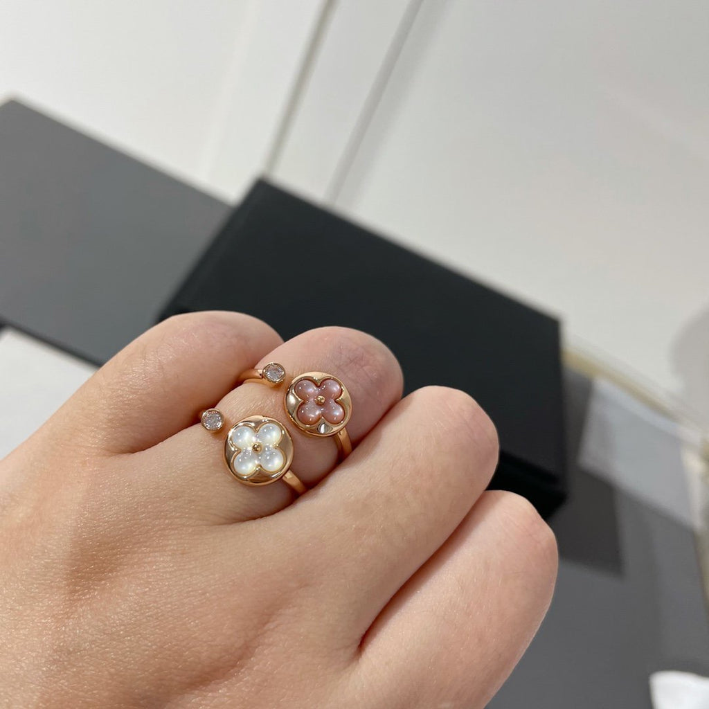 ¡®Star¡¯SUN 1 DIAMOND PINK MOP RING