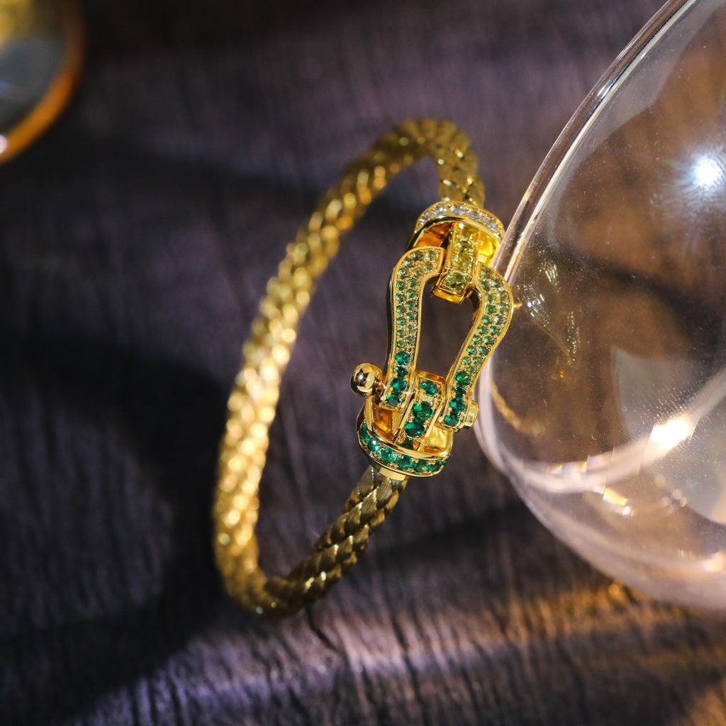 ¡®Star¡¯FORCE 10 GOLD GREEN DIAMOND PAVED