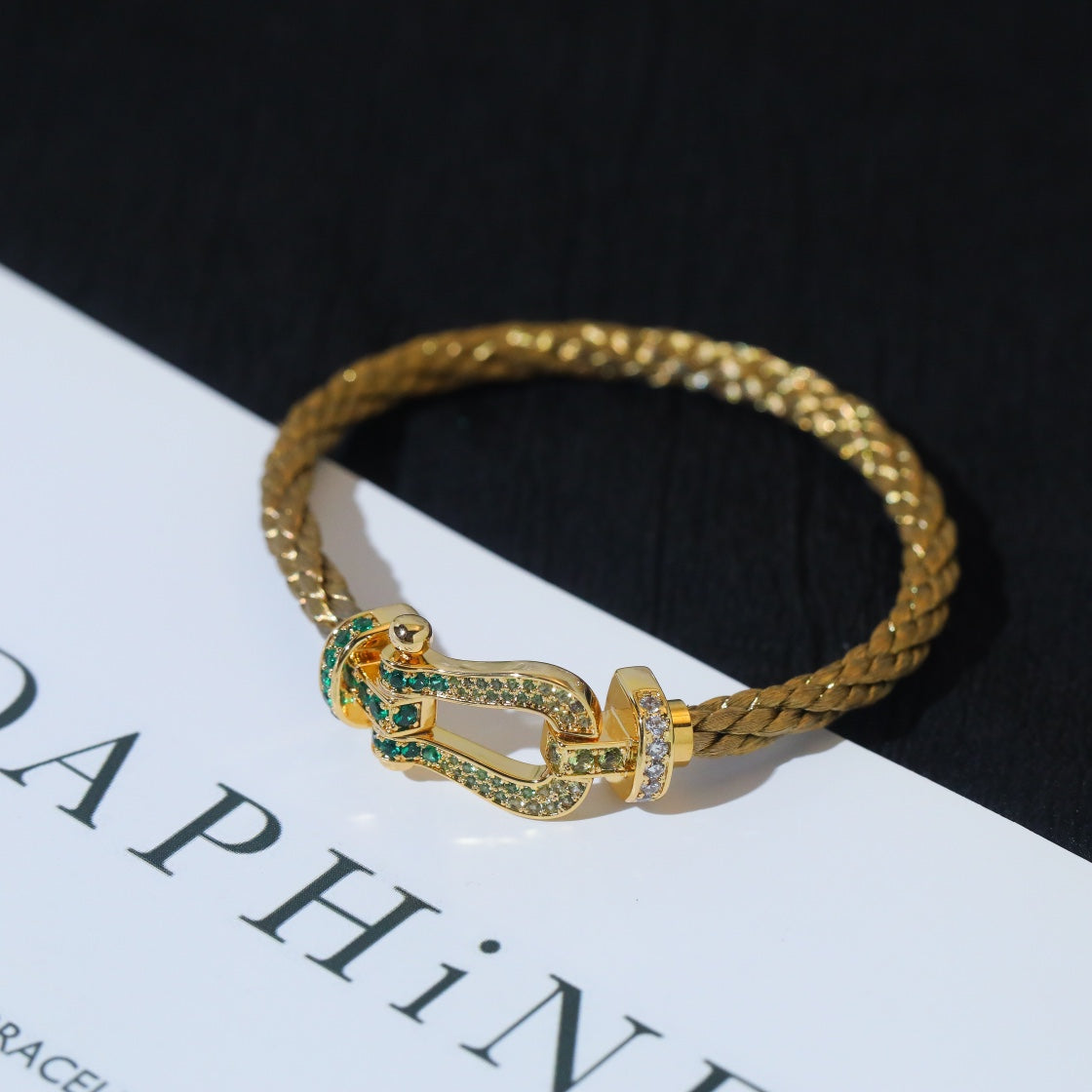 ¡®Star¡¯FORCE 10 GOLD GREEN DIAMOND PAVED