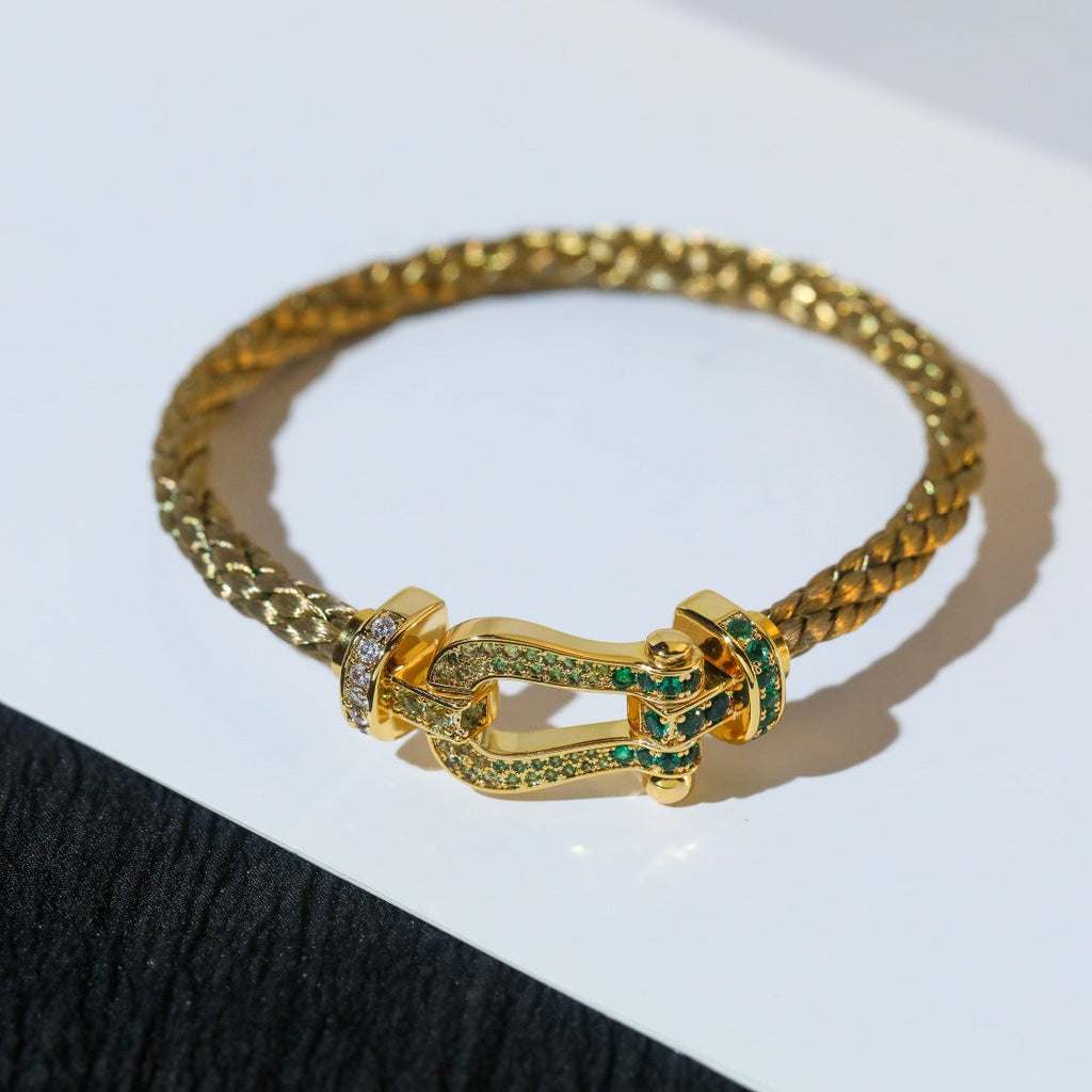 ¡®Star¡¯FORCE 10 GOLD GREEN DIAMOND PAVED