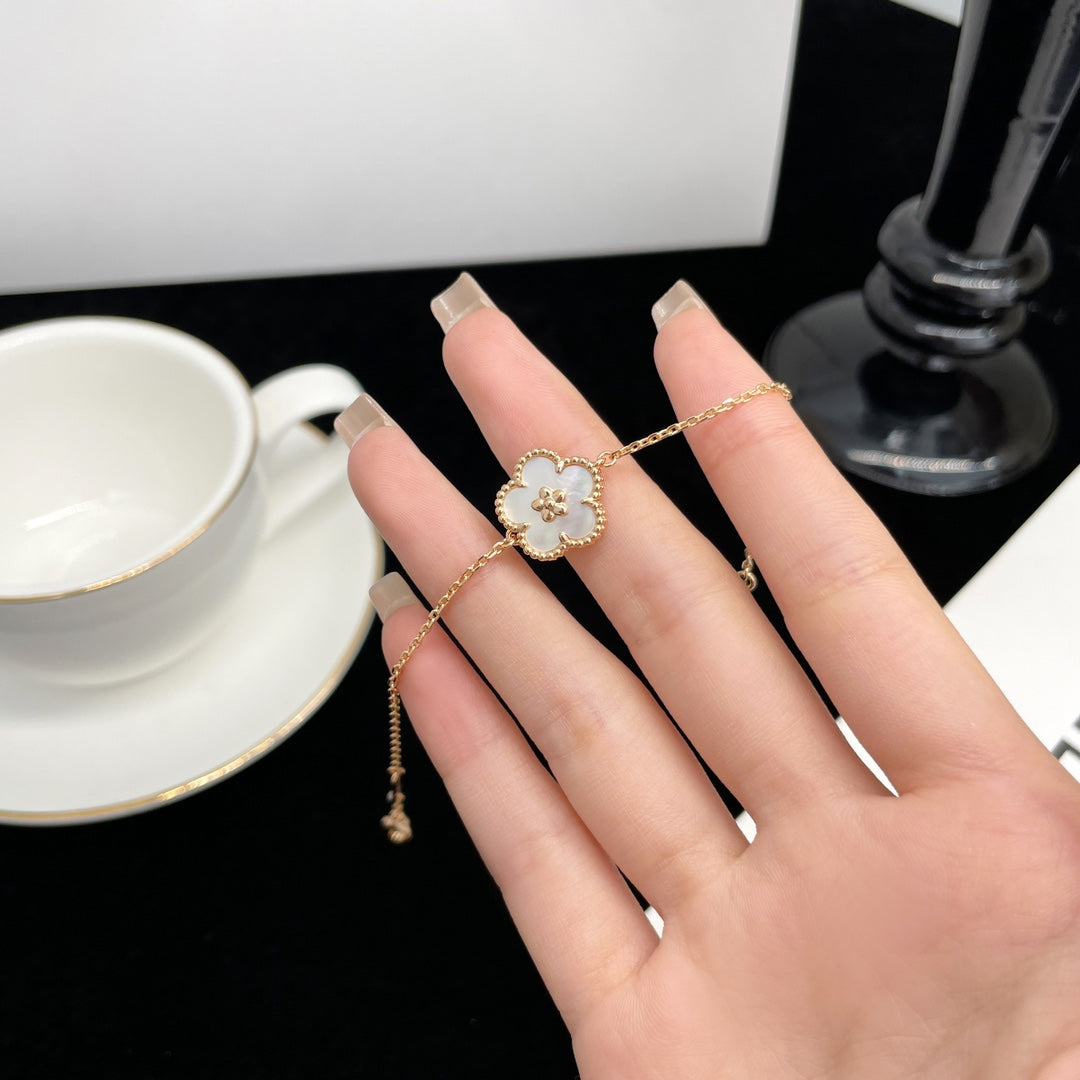 ¡®Star¡¯LUCKY SPRING ROSE GOLD MOP BRACELET