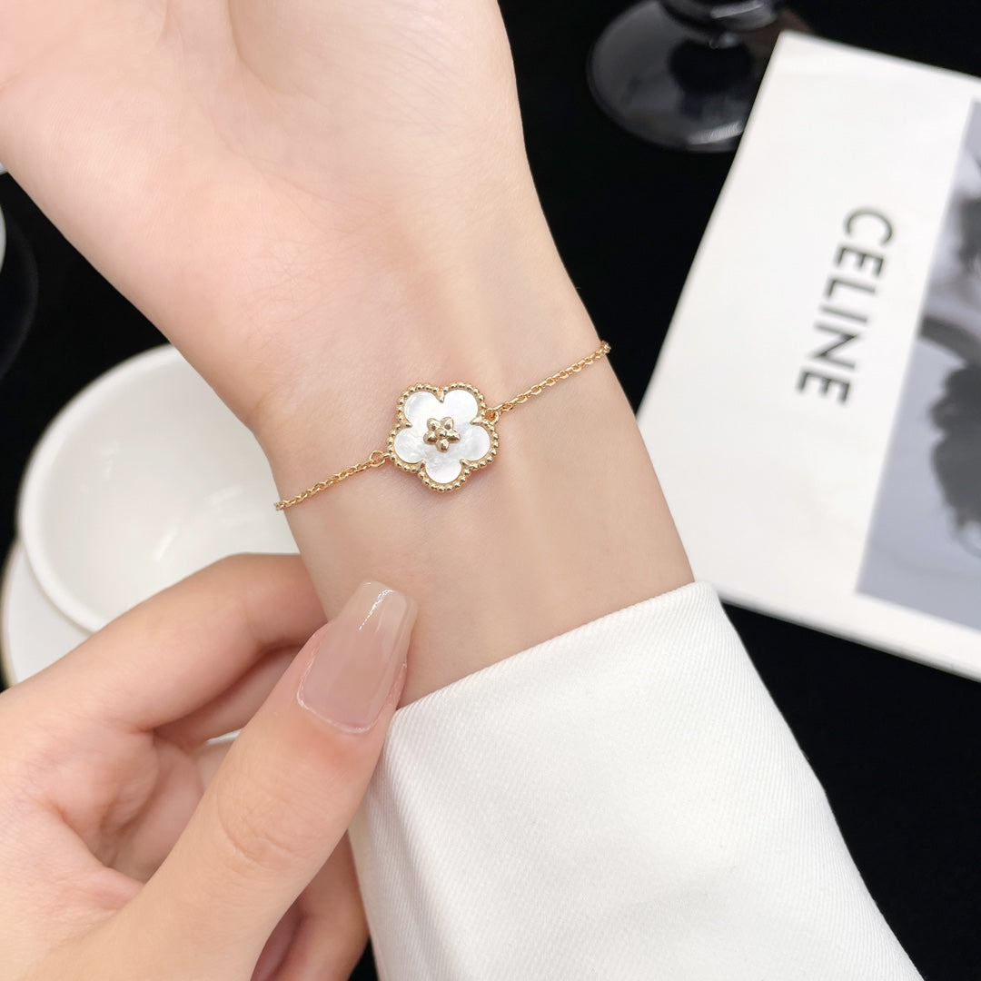 ¡®Star¡¯LUCKY SPRING ROSE GOLD MOP BRACELET