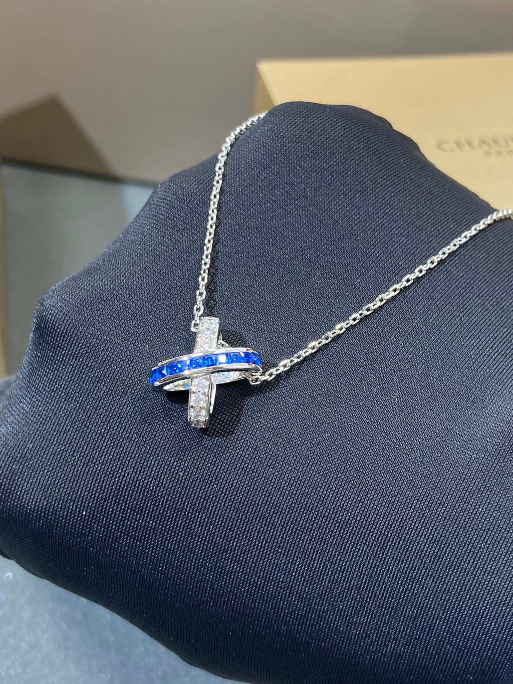 ¡®Star¡¯LIENS DIAMOND SILVER NECKLACE