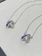 ¡®Star¡¯LIENS DIAMOND SILVER NECKLACE