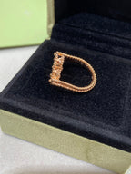 ¡®Star¡¯CLOVER RIVERSIBLE ROSE GOLD RING