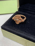 ¡®Star¡¯CLOVER RIVERSIBLE ROSE GOLD RING