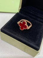 ¡®Star¡¯CLOVER RIVERSIBLE ROSE GOLD RING