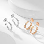 ¡®Star¡¯BEE LOVE DIAMOND HOOP EARRINGS