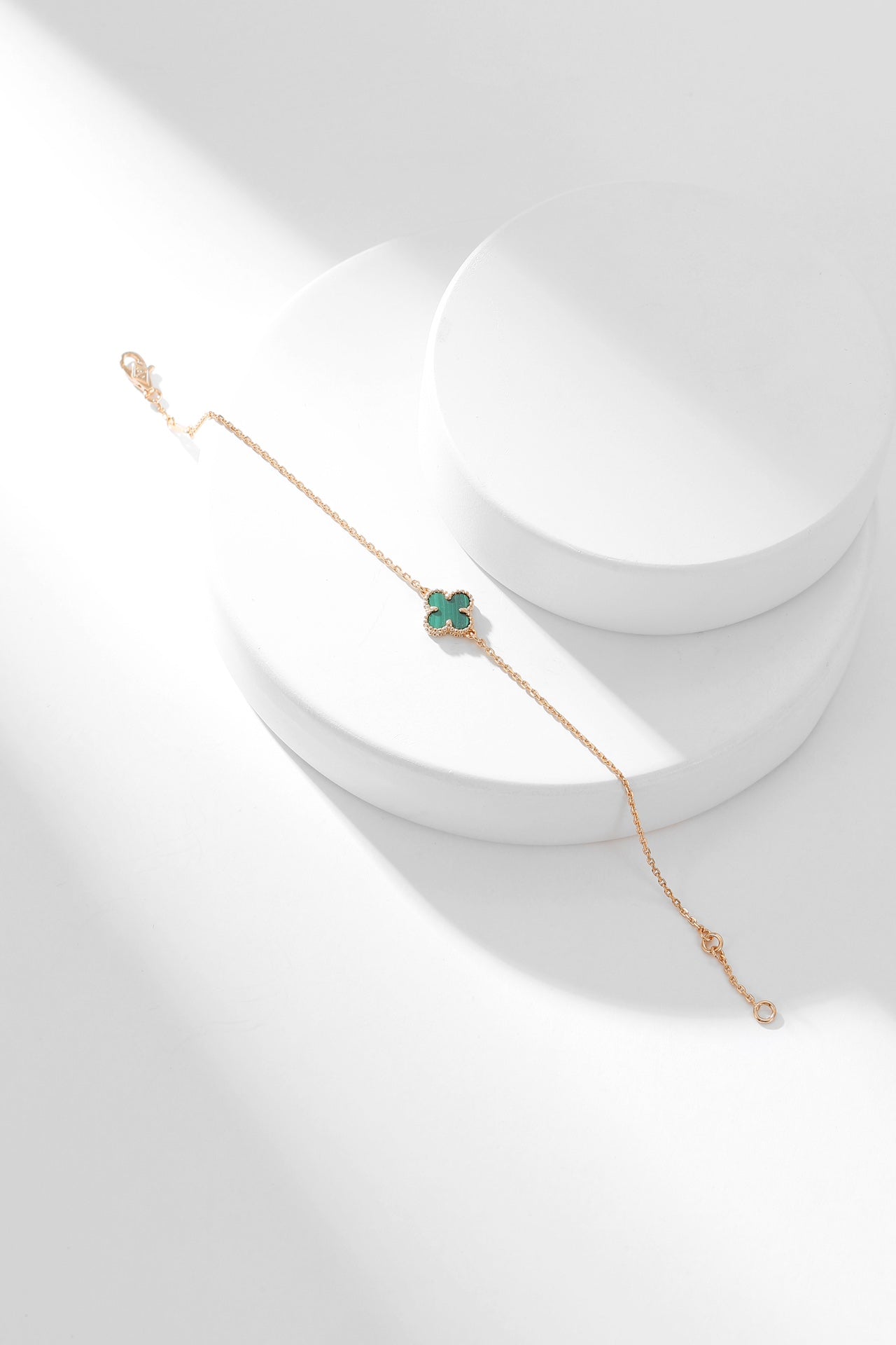 ¡®Star¡¯CLOVER BRACELET MALACHITE 1 MOTIF
