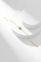 ¡®Star¡¯CLOVER BRACELET MALACHITE 1 MOTIF