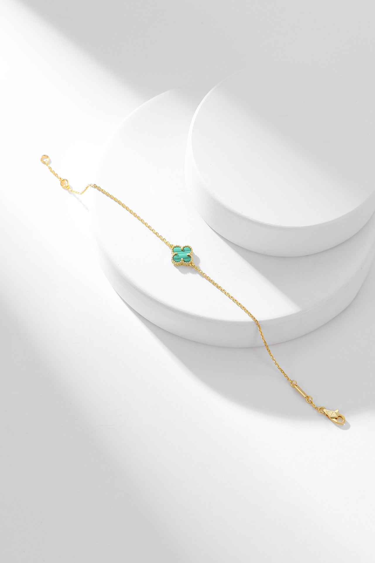 ¡®Star¡¯CLOVER BRACELET MALACHITE 1 MOTIF