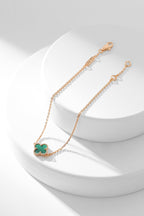 ¡®Star¡¯CLOVER BRACELET MALACHITE 1 MOTIF