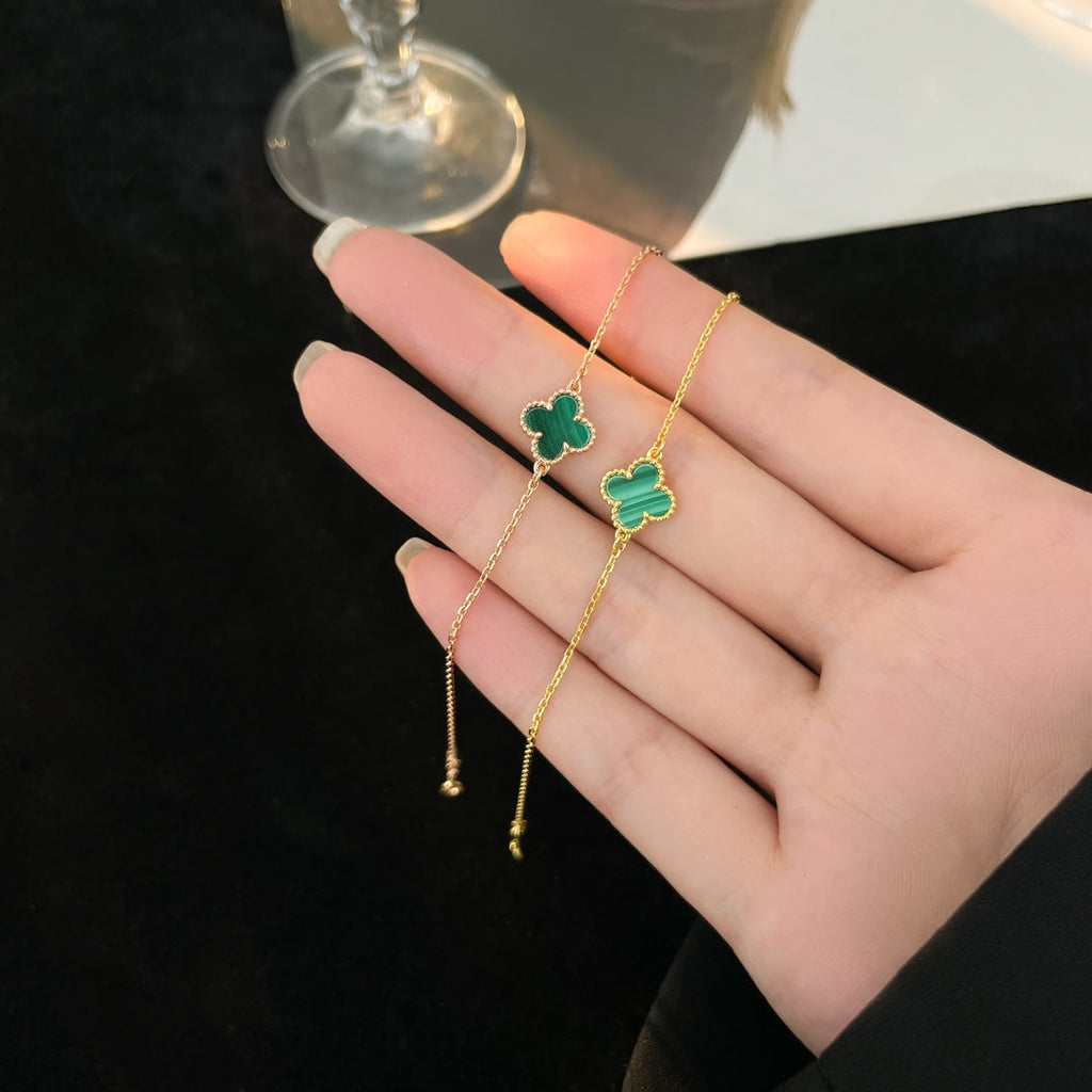 ¡®Star¡¯CLOVER BRACELET MALACHITE 1 MOTIF