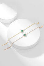 ¡®Star¡¯CLOVER BRACELET MALACHITE 1 MOTIF