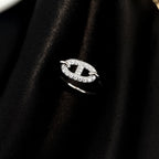 ¡®Star¡¯RONDE SMALL SILVER DIAMOND RING
