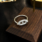 ¡®Star¡¯RONDE SMALL SILVER DIAMOND RING