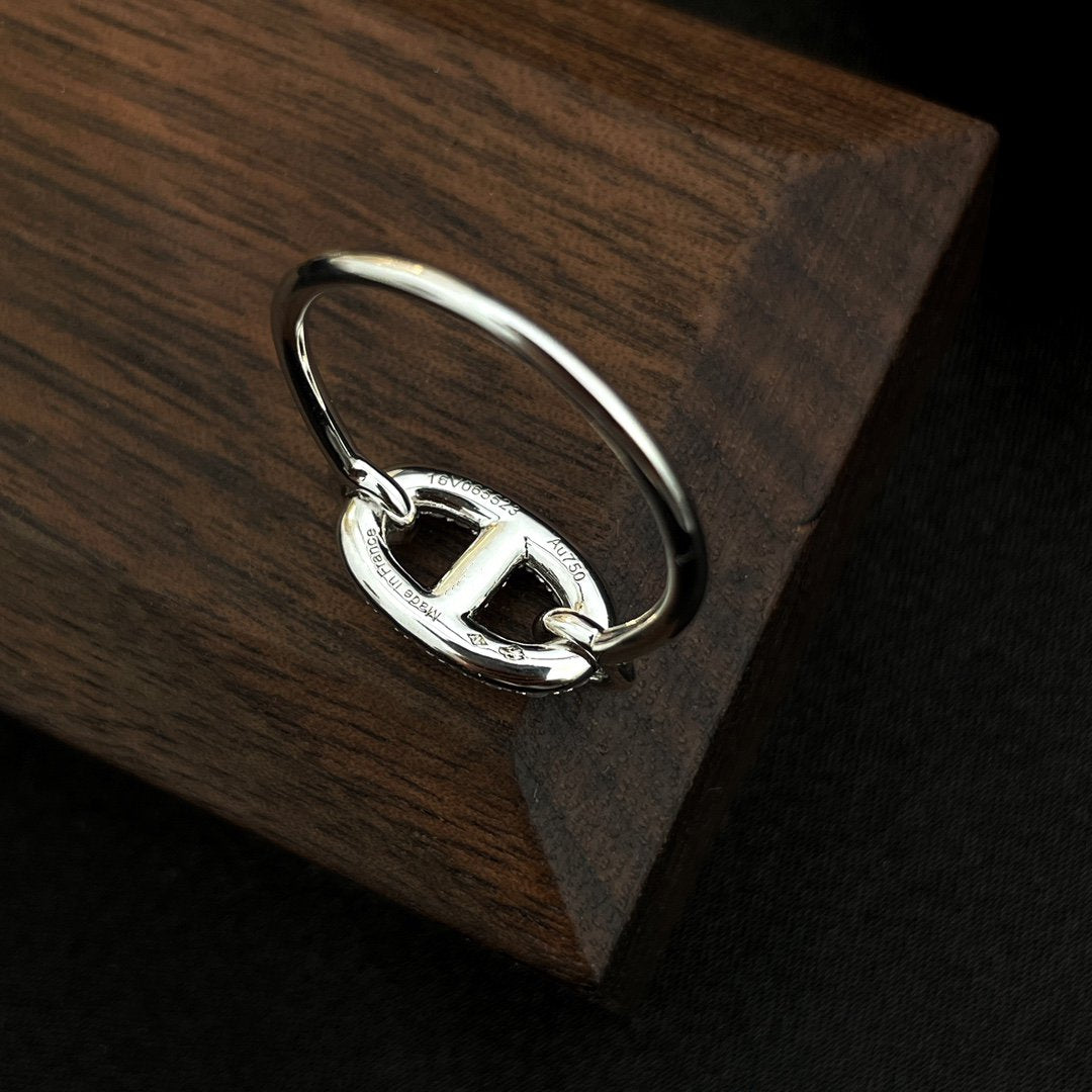 ¡®Star¡¯RONDE SMALL SILVER DIAMOND RING