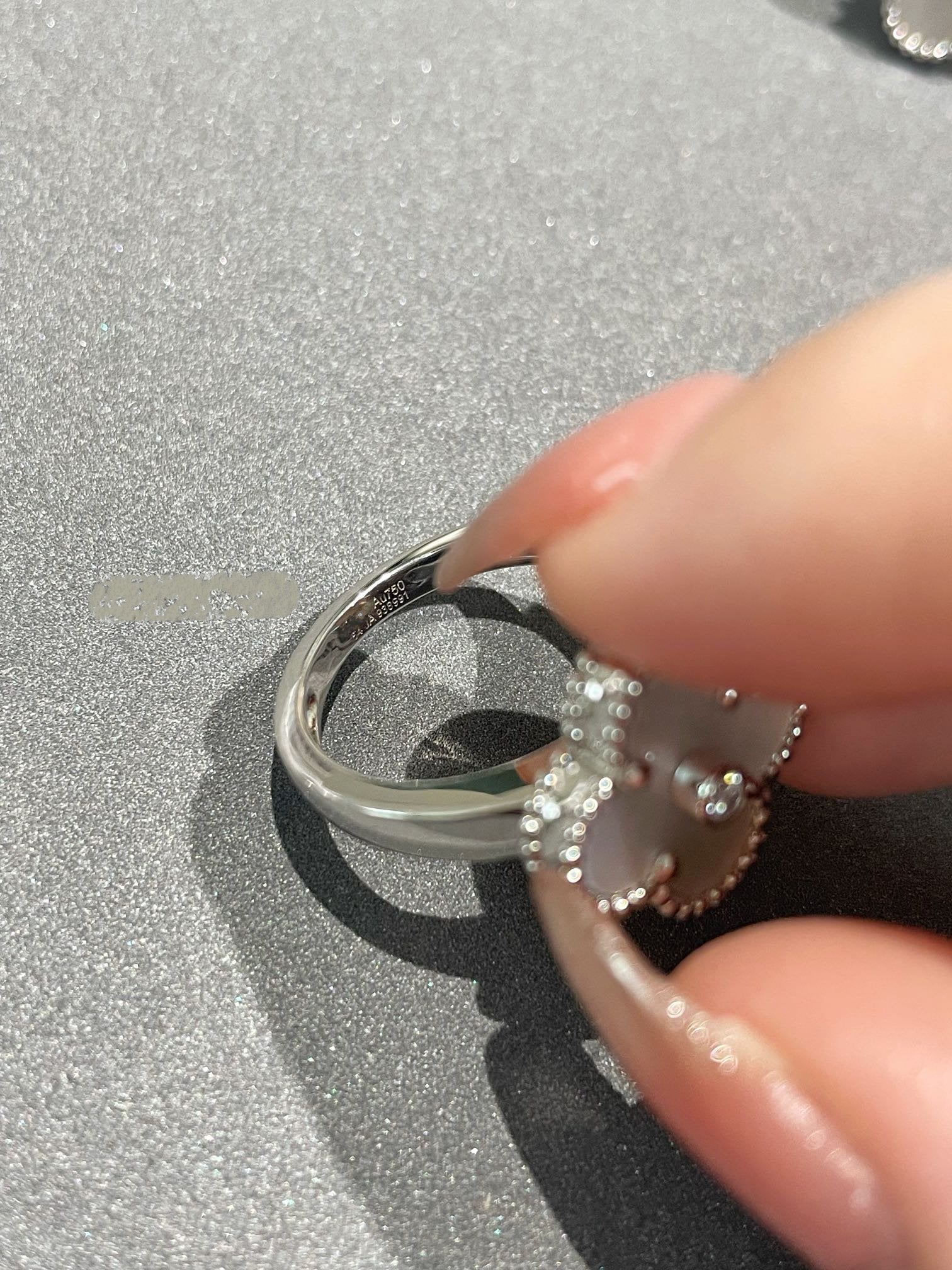 ¡®Star¡¯CLOVER SILVER MOP DIAMOND RING