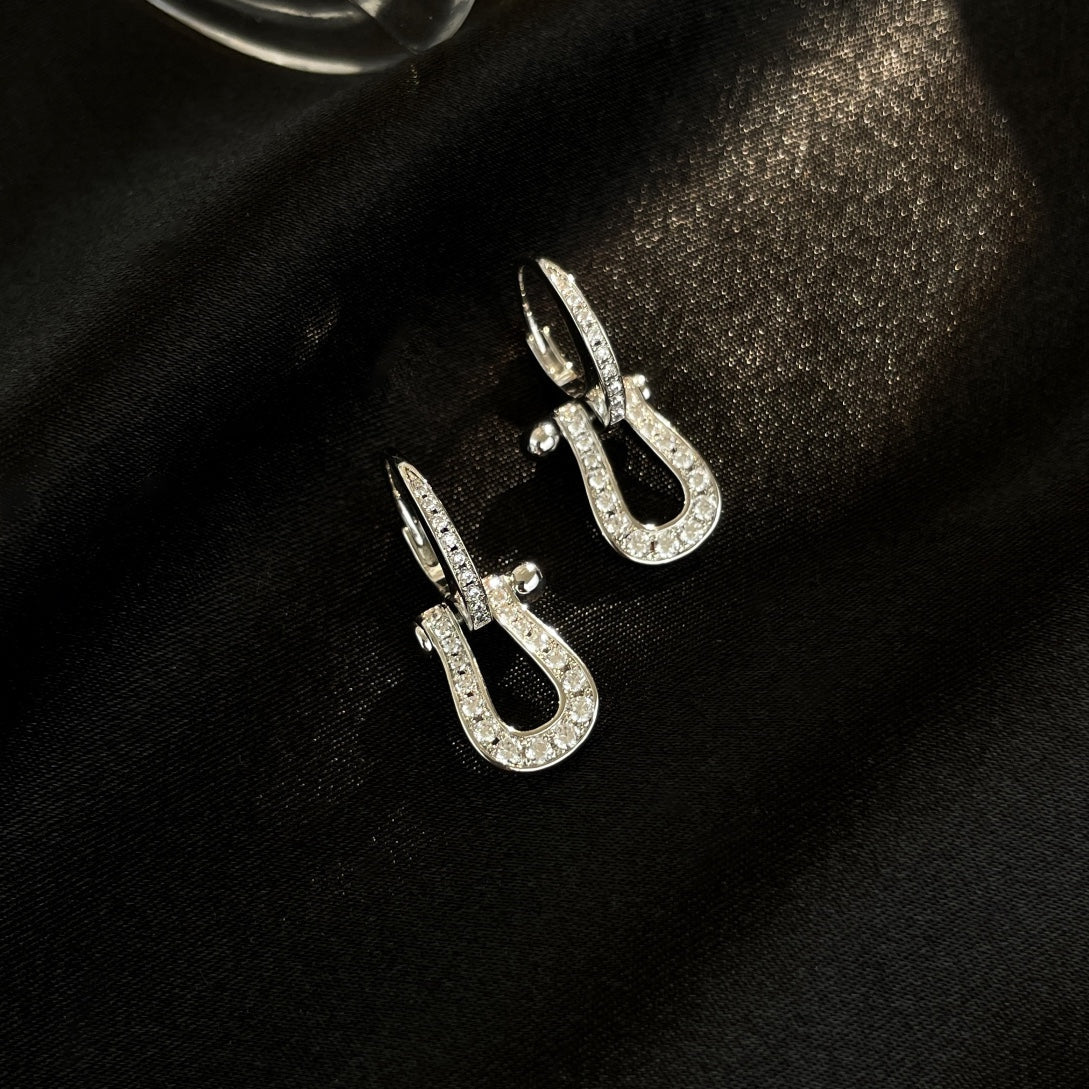 ¡®Star¡¯FORCE 10 FULL DIAMOND DROP EARRINGS MEDIUM MODEL