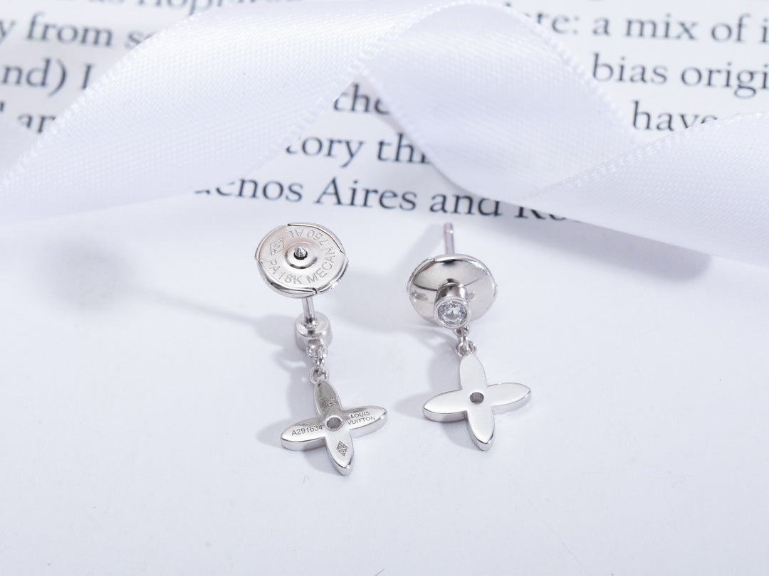 ¡®Star¡¯VIDYLLE SILVER DIAMOND MINI DROP EARRINGS