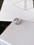 ¡®Star¡¯CLOVER SILVER RING