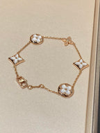 ¡®Star¡¯STAR AND SUN 5 MOTIF MOP PINK GOLD BRACELET