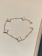 ¡®Star¡¯STAR 4 MOTIF MOP DIAMOND PINK GOLD BRACELET