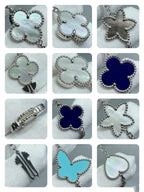 ¡®Star¡¯LUCKY CLOVER SILVER 11 MOTIF NECKLACE
