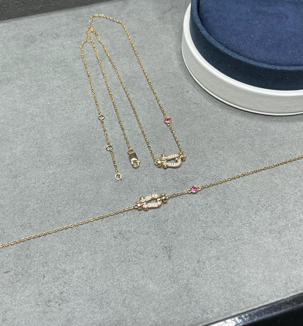 ¡®Star¡¯FORCE 10 DIAMOND PINK GOLD NECKLACE