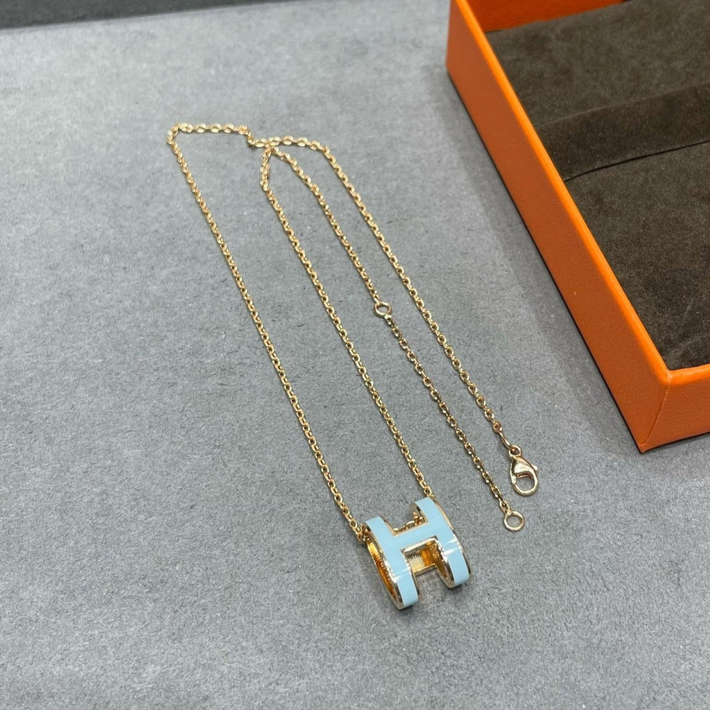 ¡®Star¡¯POP H SKY BLUE NECKLACE
