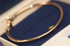¡®Star¡¯IDYLLE PINK GOLD OPEN BRACELET DIAMOND PAVED