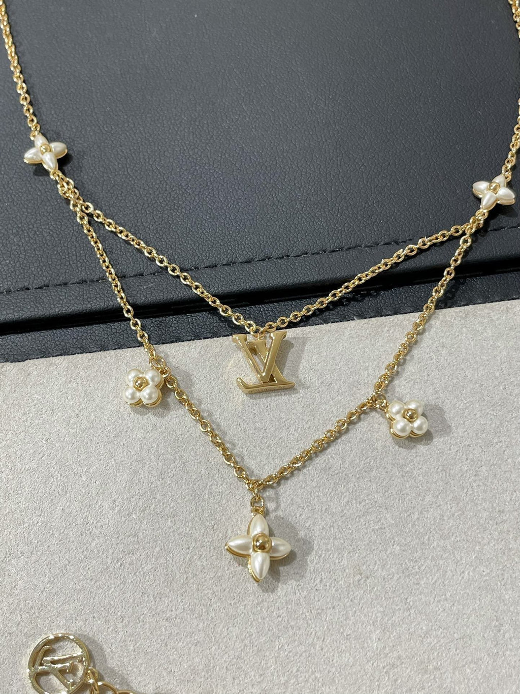 ¡®Star¡¯FLOWERGRAM GOLD MOP DOUBLE ROW NECKLACE